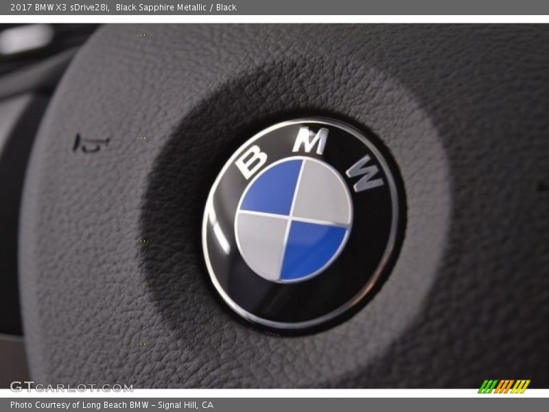 Black Sapphire Metallic / Black 2017 BMW X3 sDrive28i