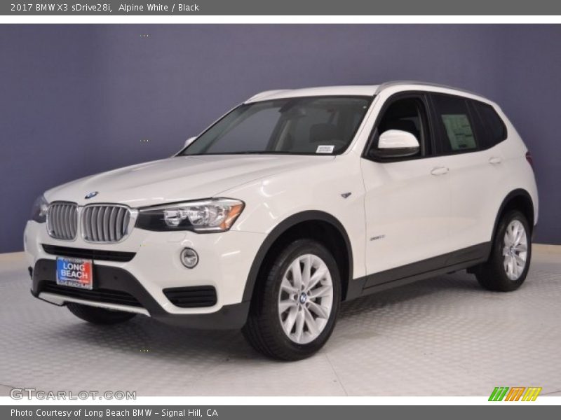Alpine White / Black 2017 BMW X3 sDrive28i