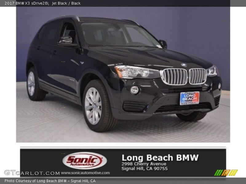 Jet Black / Black 2017 BMW X3 sDrive28i