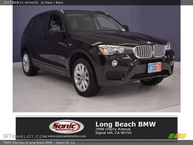 Jet Black / Black 2017 BMW X3 sDrive28i