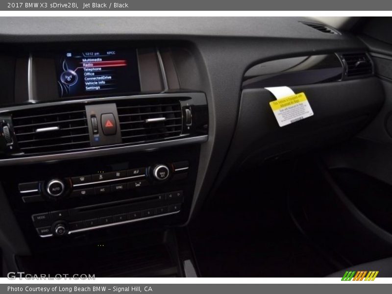 Jet Black / Black 2017 BMW X3 sDrive28i