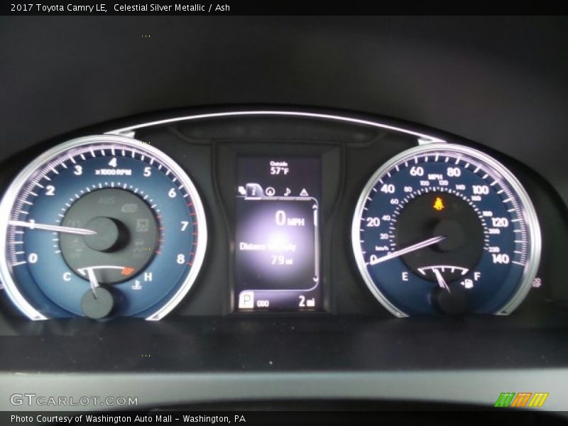 Celestial Silver Metallic / Ash 2017 Toyota Camry LE