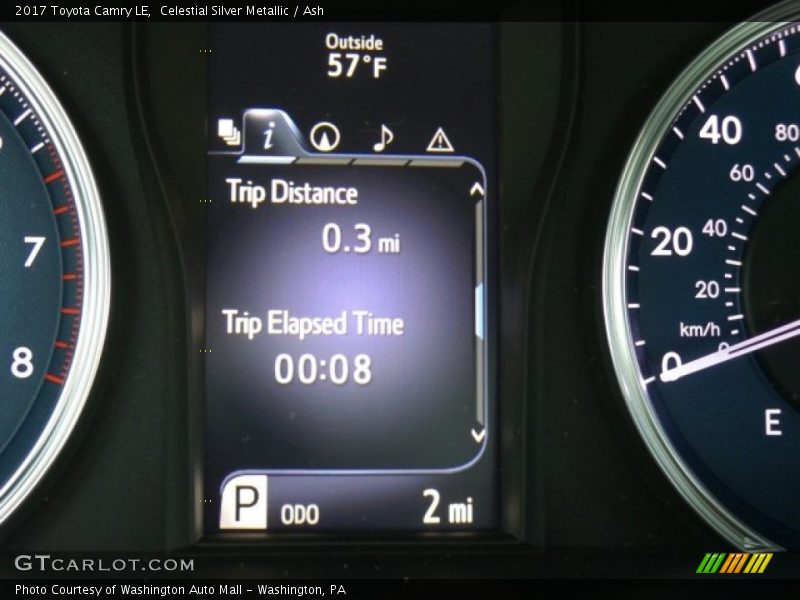 Celestial Silver Metallic / Ash 2017 Toyota Camry LE