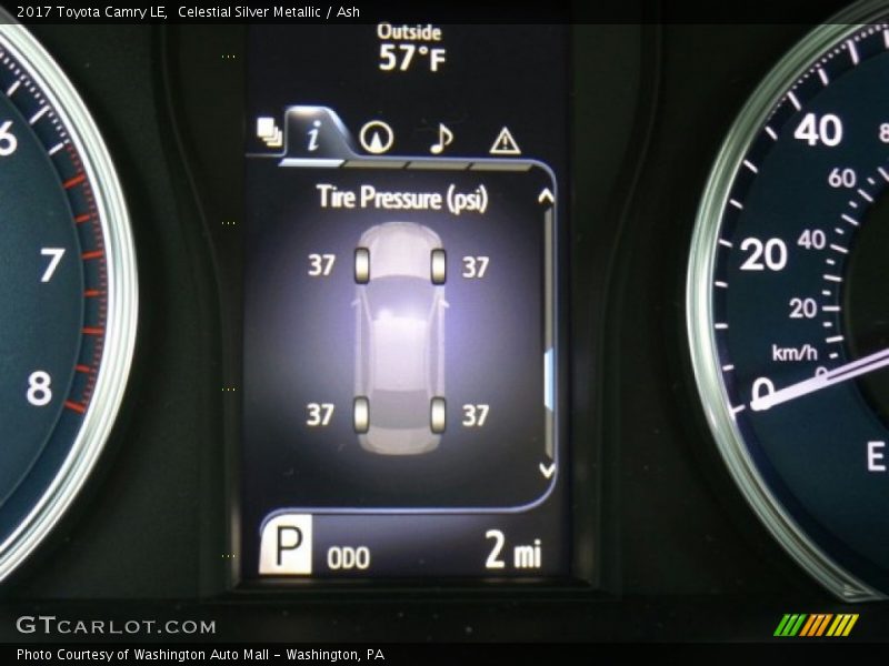 Celestial Silver Metallic / Ash 2017 Toyota Camry LE