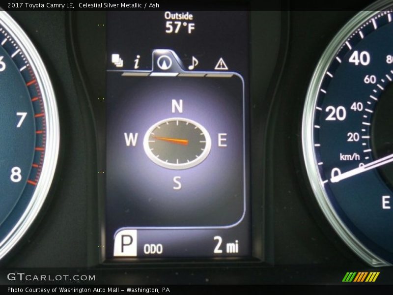 Celestial Silver Metallic / Ash 2017 Toyota Camry LE