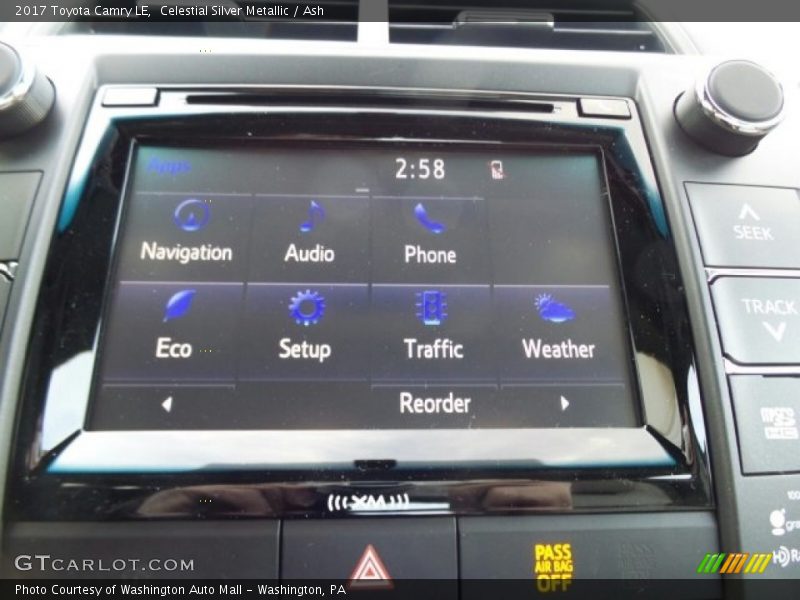 Celestial Silver Metallic / Ash 2017 Toyota Camry LE