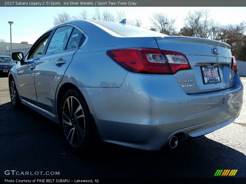 Ice Silver Metallic / Sport Two-Tone Gray 2017 Subaru Legacy 2.5i Sport