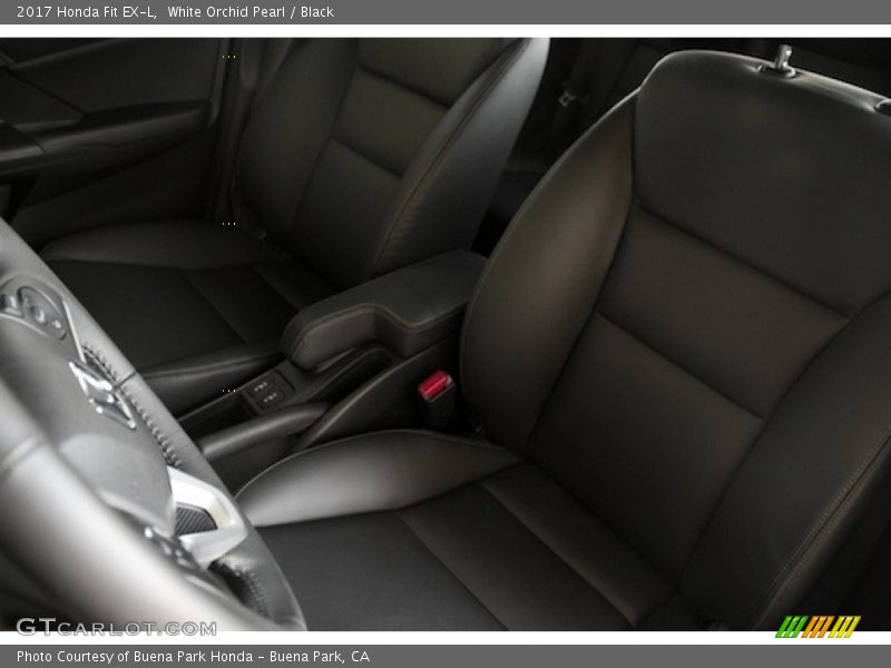 White Orchid Pearl / Black 2017 Honda Fit EX-L