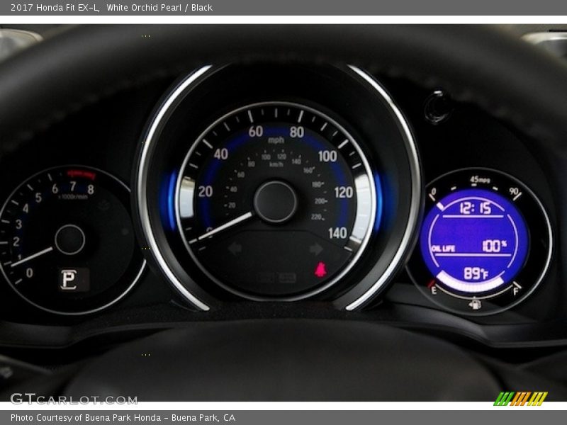White Orchid Pearl / Black 2017 Honda Fit EX-L