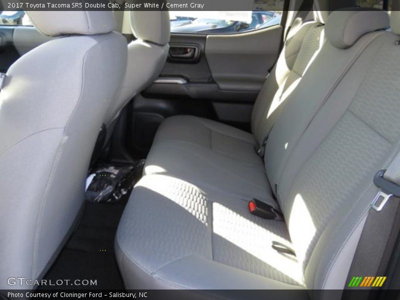 Super White / Cement Gray 2017 Toyota Tacoma SR5 Double Cab