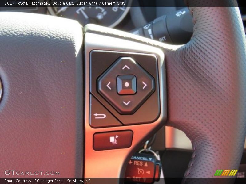 Super White / Cement Gray 2017 Toyota Tacoma SR5 Double Cab