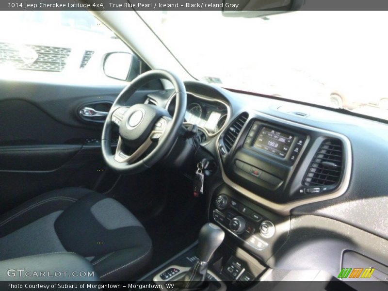 True Blue Pearl / Iceland - Black/Iceland Gray 2014 Jeep Cherokee Latitude 4x4