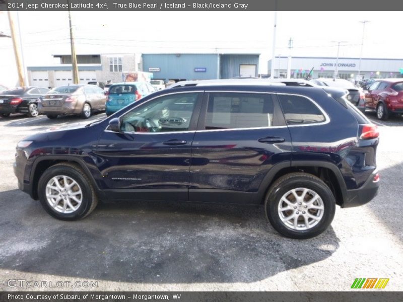True Blue Pearl / Iceland - Black/Iceland Gray 2014 Jeep Cherokee Latitude 4x4