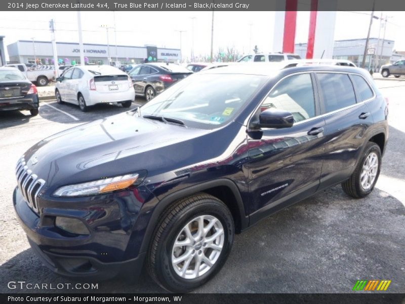 True Blue Pearl / Iceland - Black/Iceland Gray 2014 Jeep Cherokee Latitude 4x4