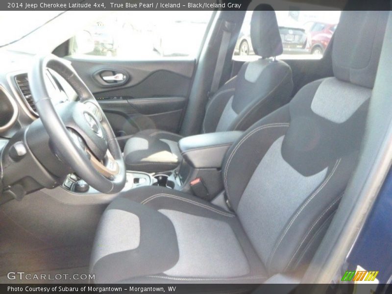 True Blue Pearl / Iceland - Black/Iceland Gray 2014 Jeep Cherokee Latitude 4x4