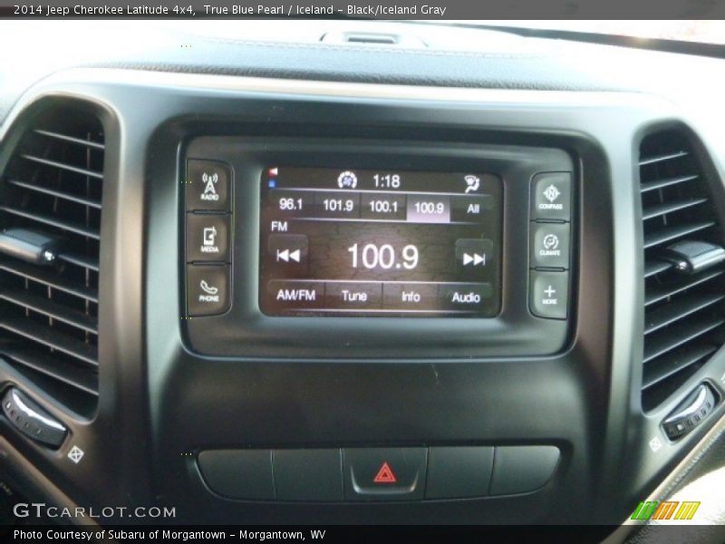 True Blue Pearl / Iceland - Black/Iceland Gray 2014 Jeep Cherokee Latitude 4x4