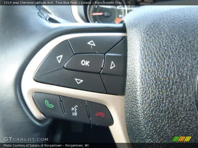 True Blue Pearl / Iceland - Black/Iceland Gray 2014 Jeep Cherokee Latitude 4x4