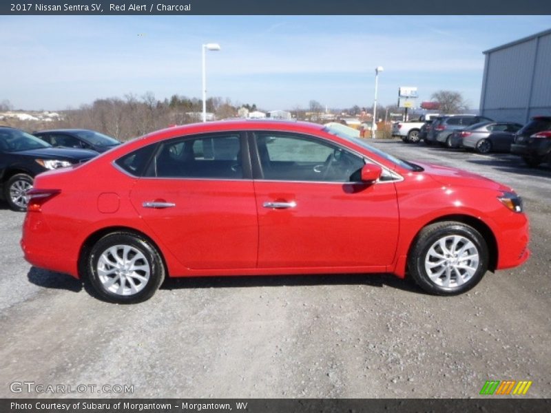 Red Alert / Charcoal 2017 Nissan Sentra SV