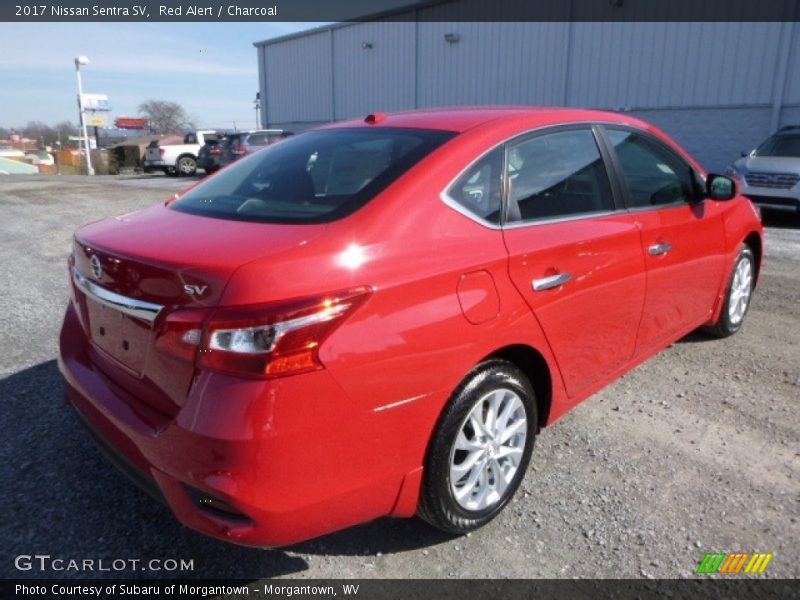 Red Alert / Charcoal 2017 Nissan Sentra SV