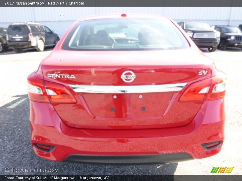 Red Alert / Charcoal 2017 Nissan Sentra SV