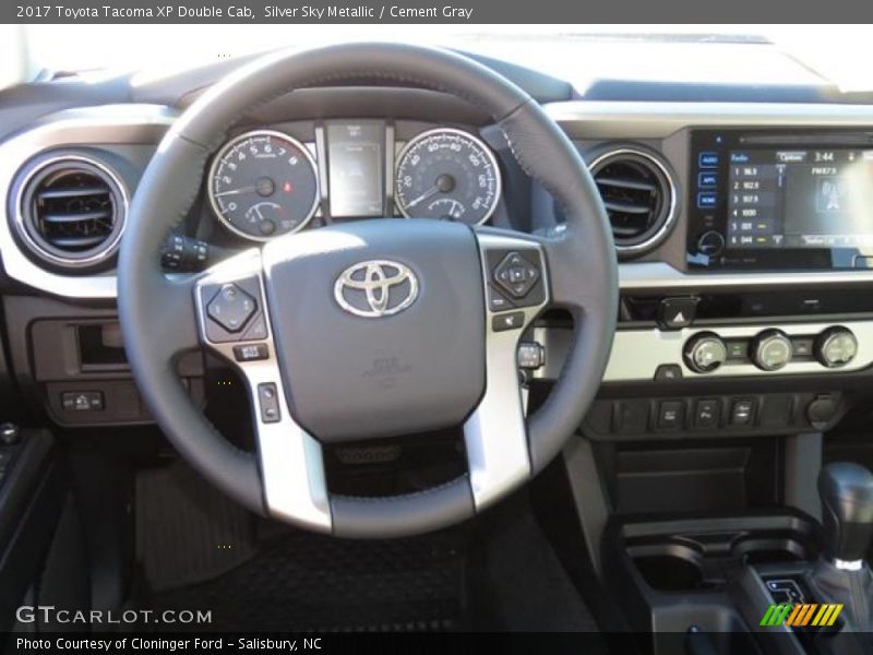 Silver Sky Metallic / Cement Gray 2017 Toyota Tacoma XP Double Cab