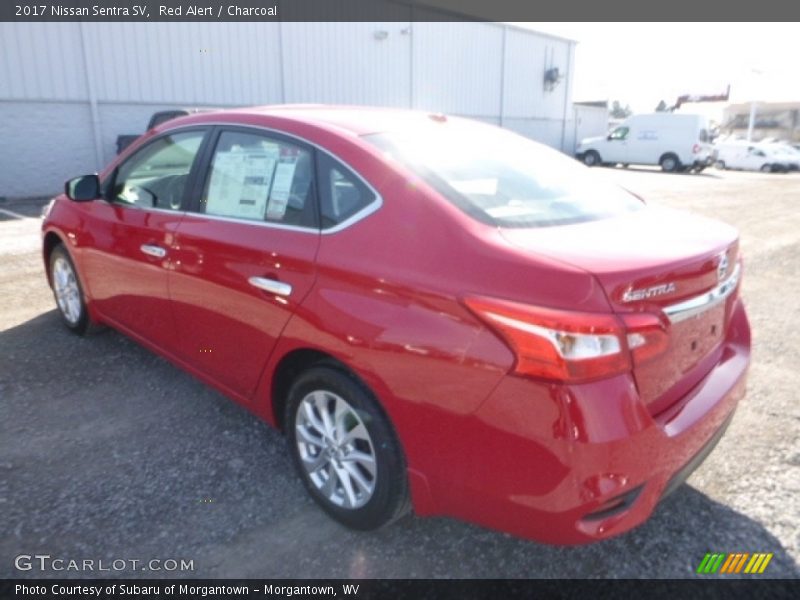 Red Alert / Charcoal 2017 Nissan Sentra SV