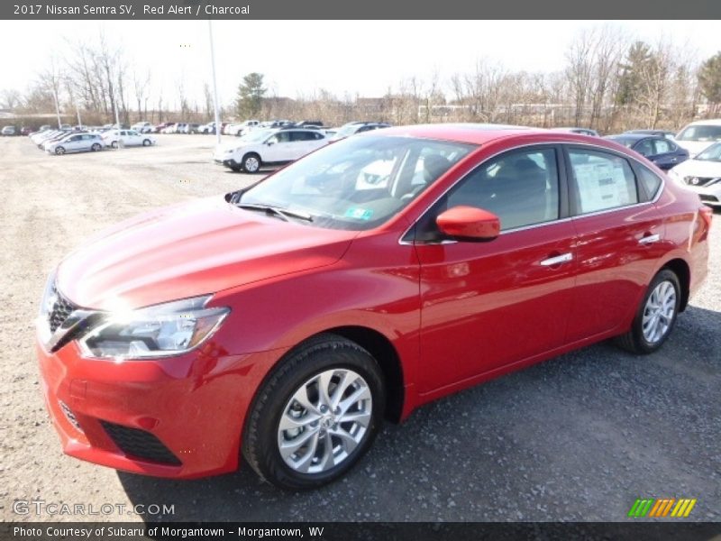Red Alert / Charcoal 2017 Nissan Sentra SV