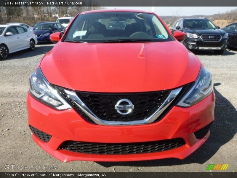 Red Alert / Charcoal 2017 Nissan Sentra SV
