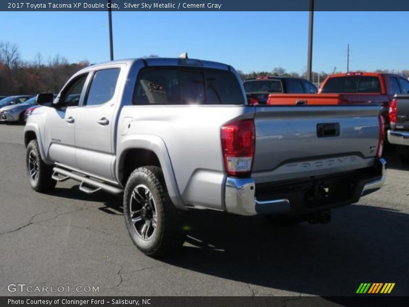 Silver Sky Metallic / Cement Gray 2017 Toyota Tacoma XP Double Cab