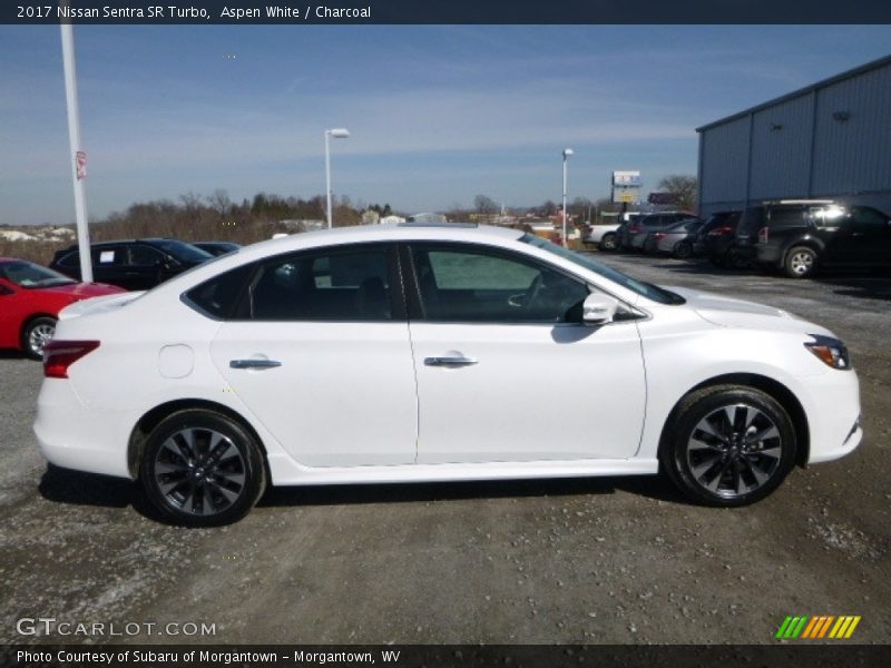 Aspen White / Charcoal 2017 Nissan Sentra SR Turbo