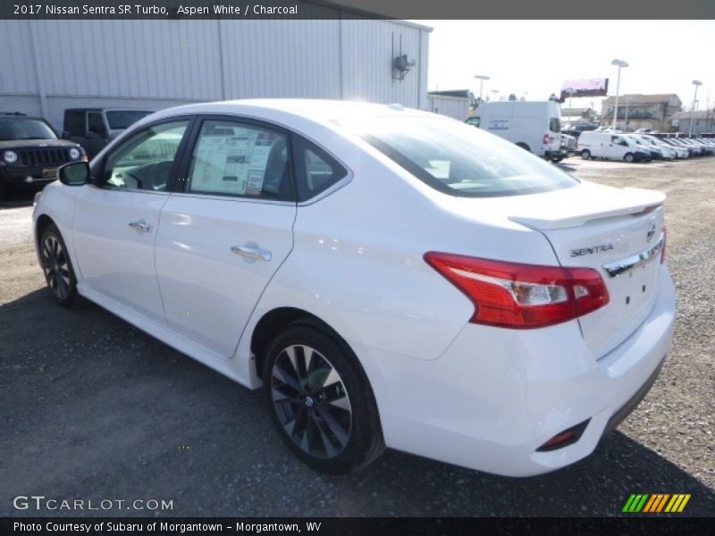 Aspen White / Charcoal 2017 Nissan Sentra SR Turbo