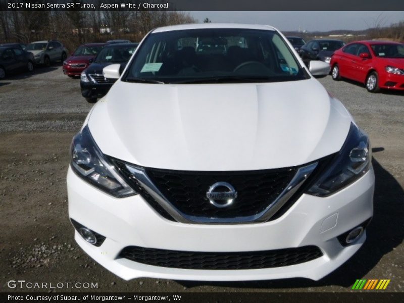 Aspen White / Charcoal 2017 Nissan Sentra SR Turbo