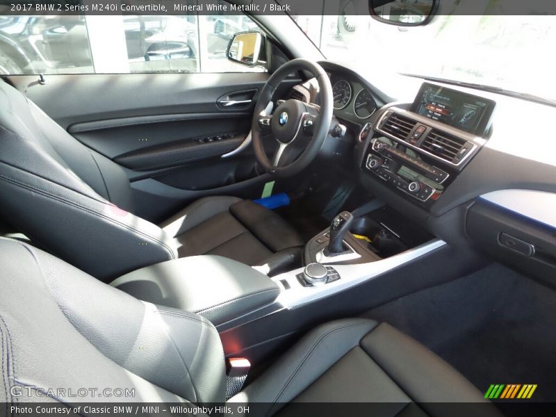 Mineral White Metallic / Black 2017 BMW 2 Series M240i Convertible