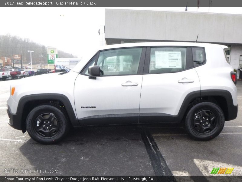 Glacier Metallic / Black 2017 Jeep Renegade Sport