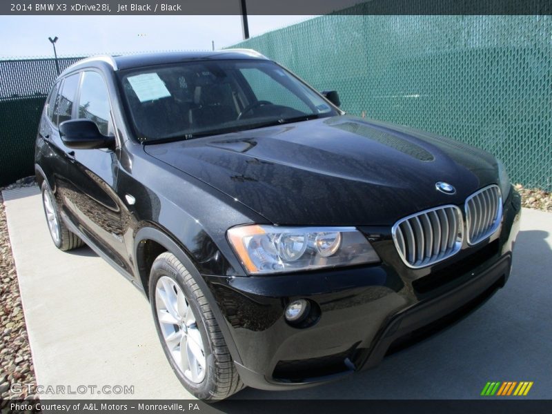 Jet Black / Black 2014 BMW X3 xDrive28i