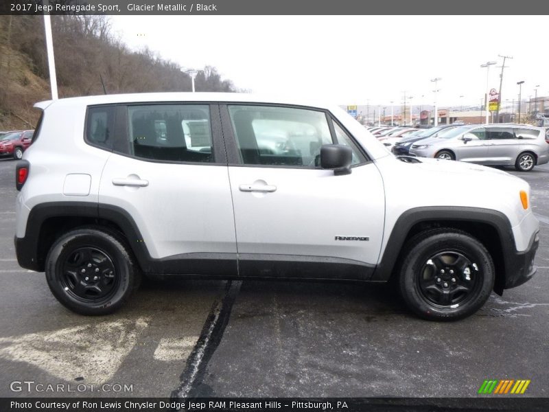 Glacier Metallic / Black 2017 Jeep Renegade Sport