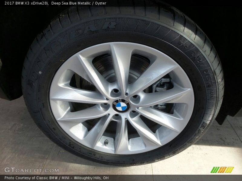 Deep Sea Blue Metallic / Oyster 2017 BMW X3 xDrive28i