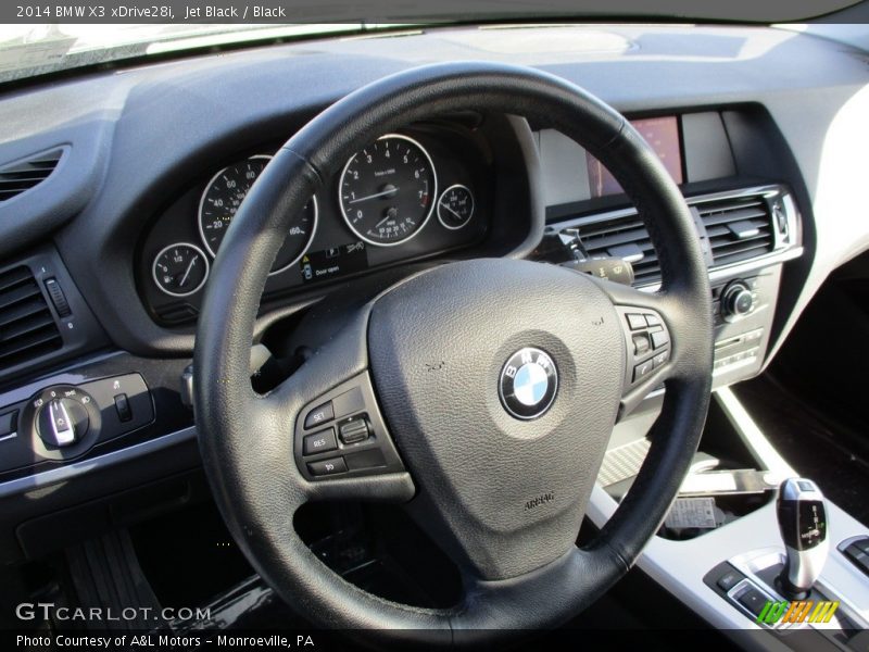 Jet Black / Black 2014 BMW X3 xDrive28i