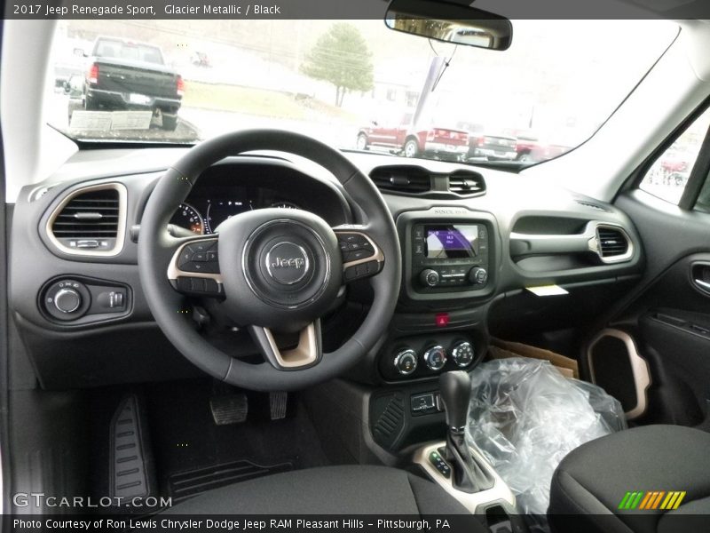 Glacier Metallic / Black 2017 Jeep Renegade Sport