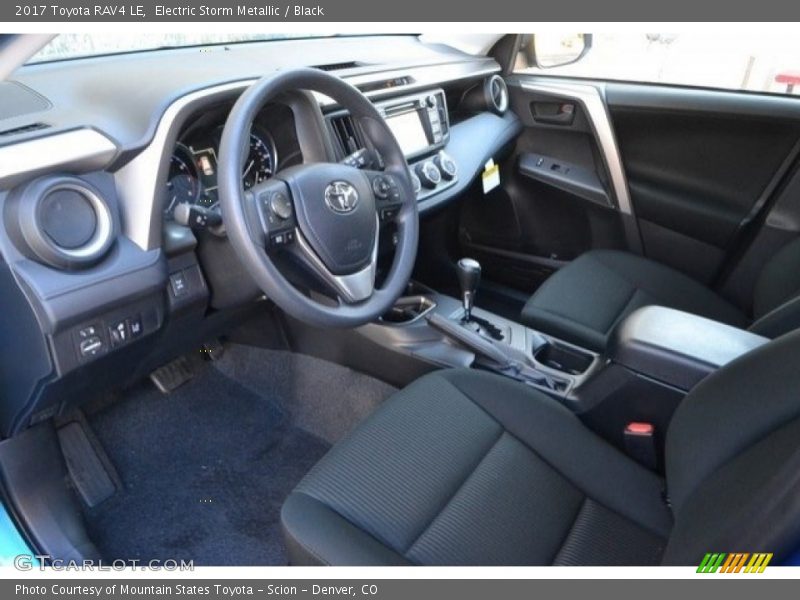 Electric Storm Metallic / Black 2017 Toyota RAV4 LE