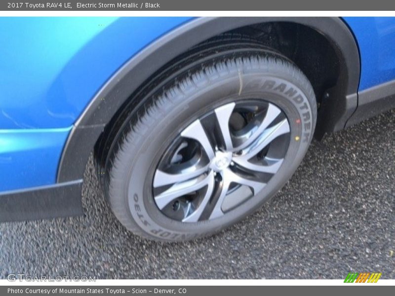 Electric Storm Metallic / Black 2017 Toyota RAV4 LE