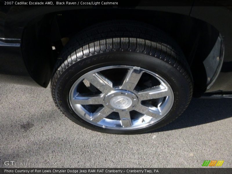 Black Raven / Cocoa/Light Cashmere 2007 Cadillac Escalade AWD