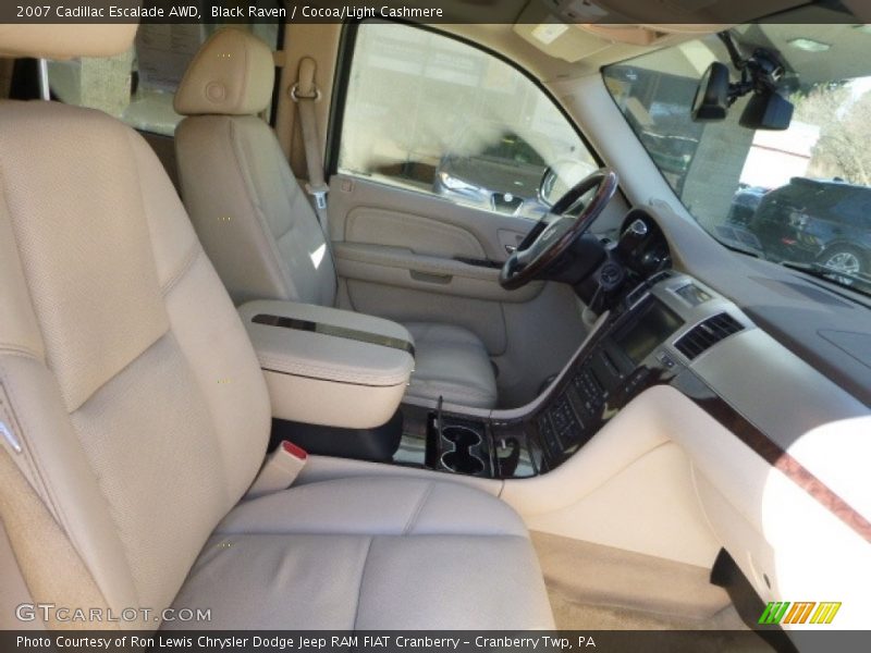 Black Raven / Cocoa/Light Cashmere 2007 Cadillac Escalade AWD