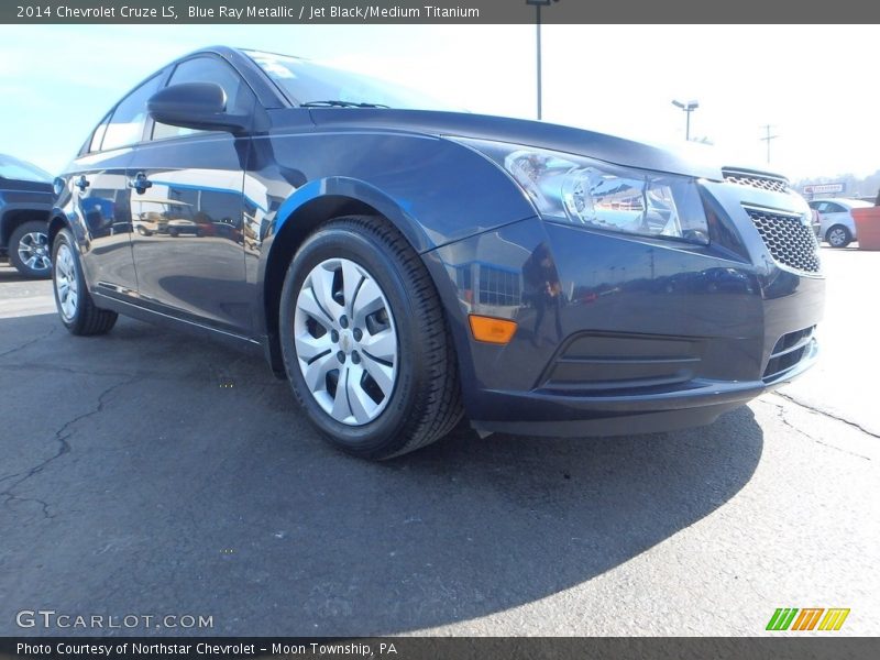 Blue Ray Metallic / Jet Black/Medium Titanium 2014 Chevrolet Cruze LS