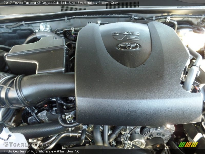 Silver Sky Metallic / Cement Gray 2017 Toyota Tacoma XP Double Cab 4x4
