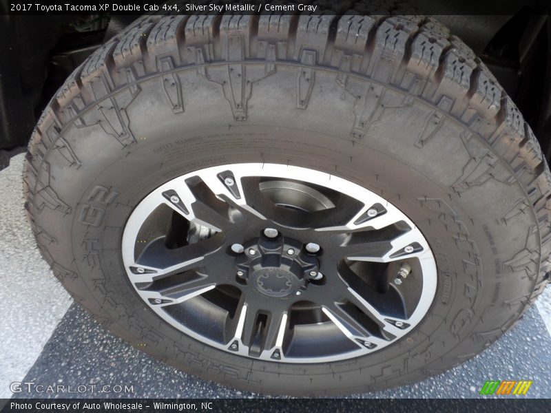 Silver Sky Metallic / Cement Gray 2017 Toyota Tacoma XP Double Cab 4x4