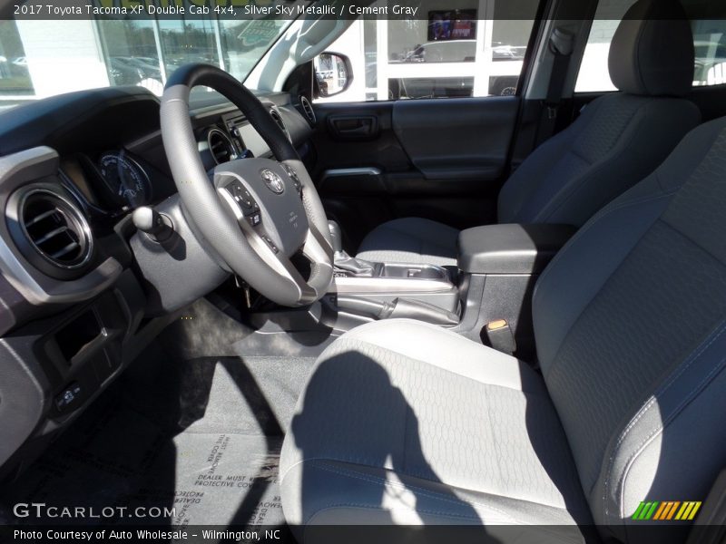 Silver Sky Metallic / Cement Gray 2017 Toyota Tacoma XP Double Cab 4x4