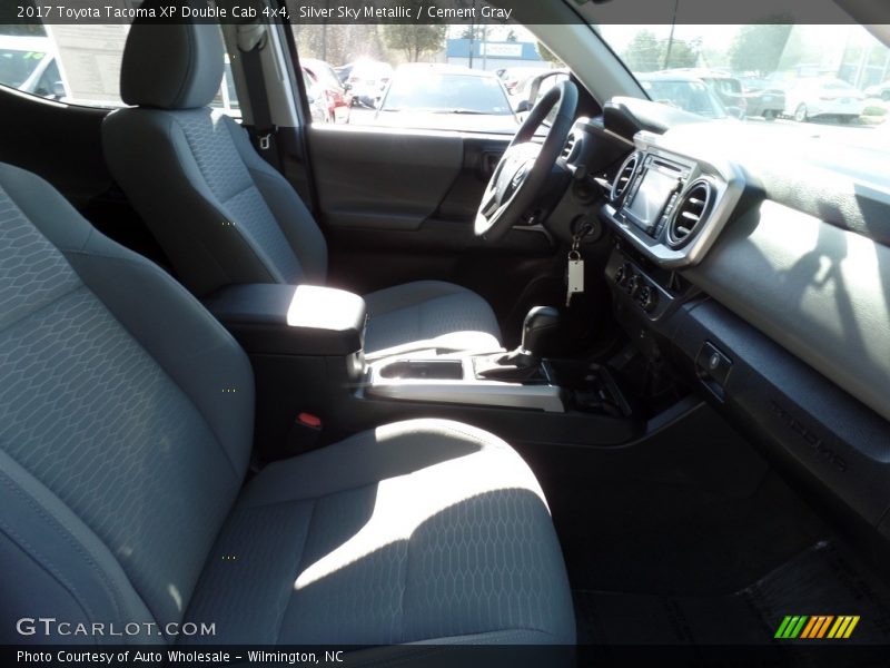 Silver Sky Metallic / Cement Gray 2017 Toyota Tacoma XP Double Cab 4x4