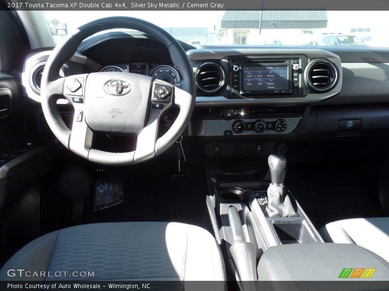 Silver Sky Metallic / Cement Gray 2017 Toyota Tacoma XP Double Cab 4x4