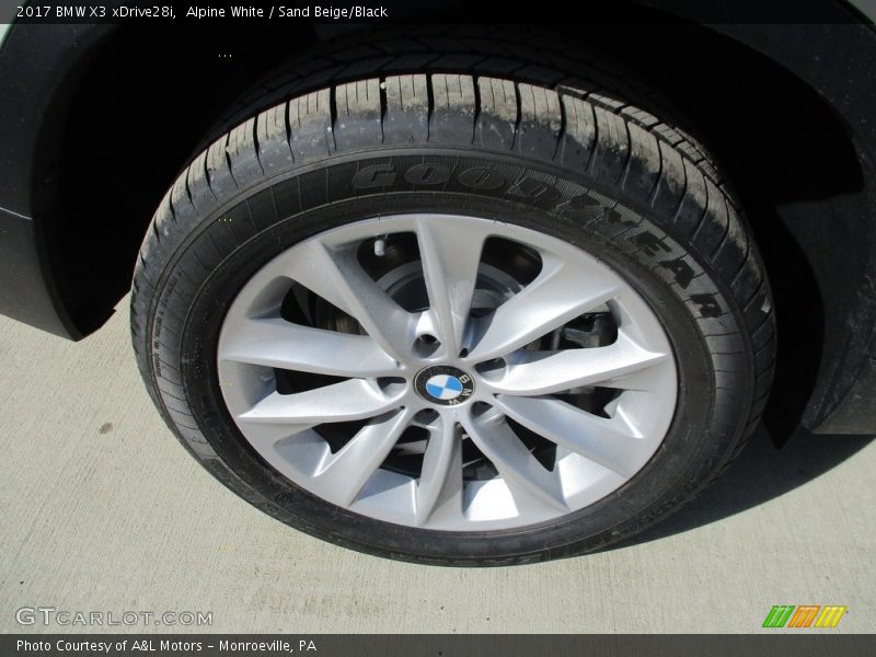Alpine White / Sand Beige/Black 2017 BMW X3 xDrive28i